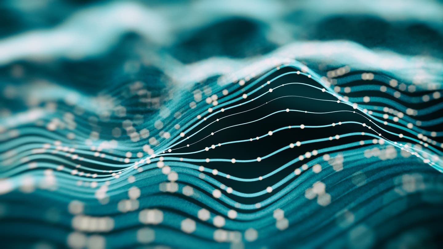 abstract image showing waves of light