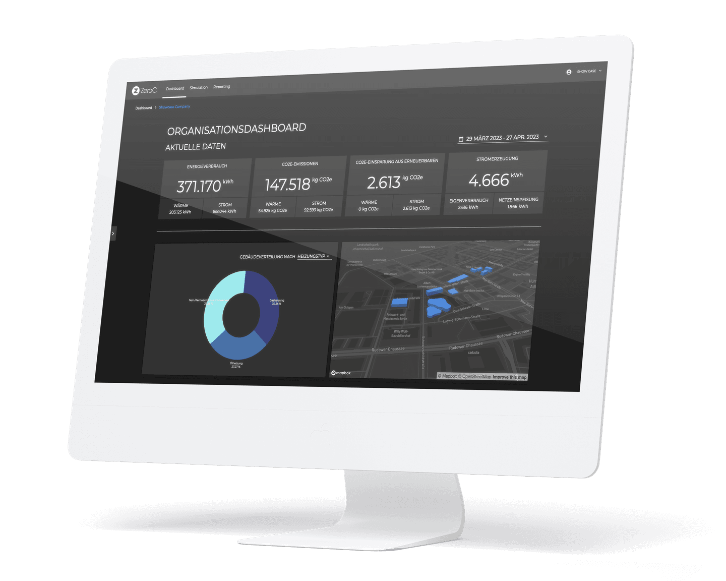 desktop monitor showing zero-c application